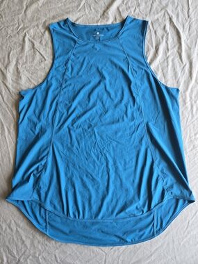 Tuff Athletics Turquoise Performance Muscle Tank